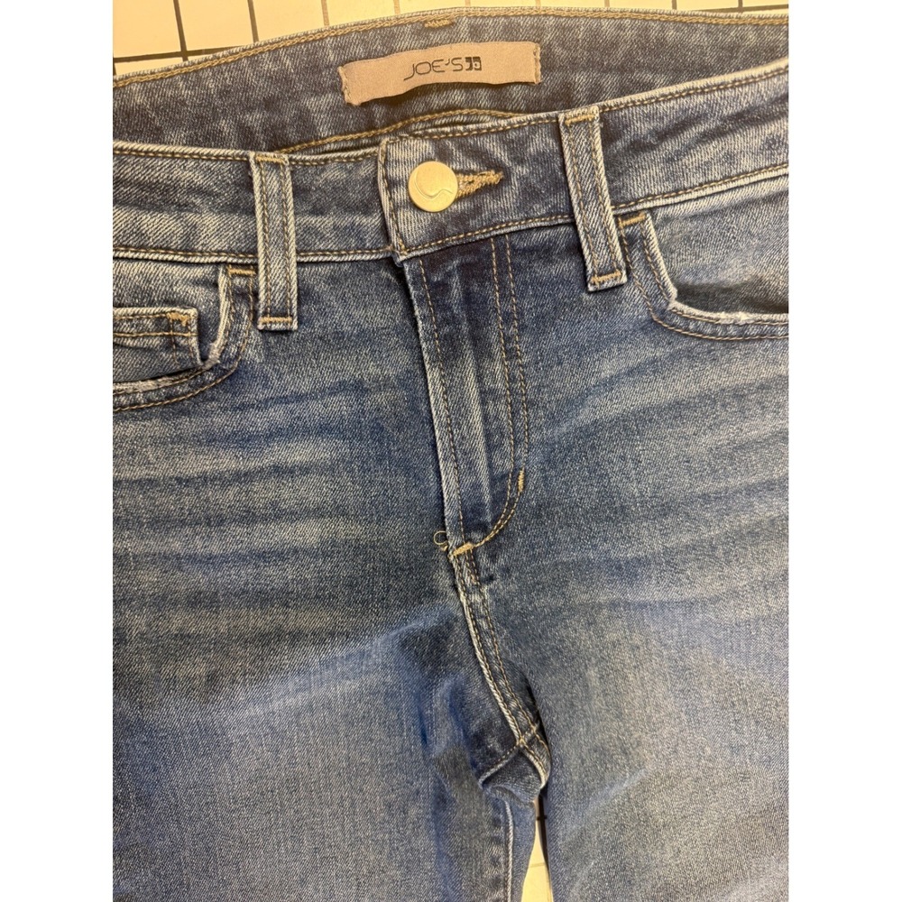 Joes Jeans Mid-Rise Tulip Flare Blue Denim Jeans Size 25 Medium Wash - Picture 3 of 5